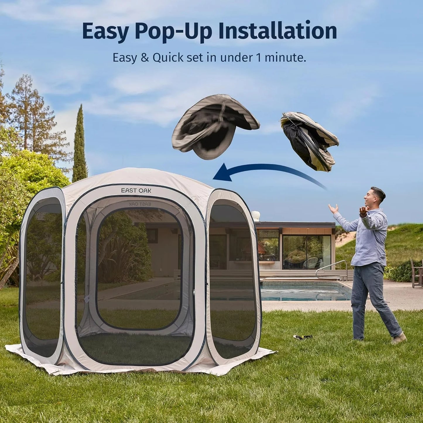 EAST OAK Screen House Tent Pop-Up