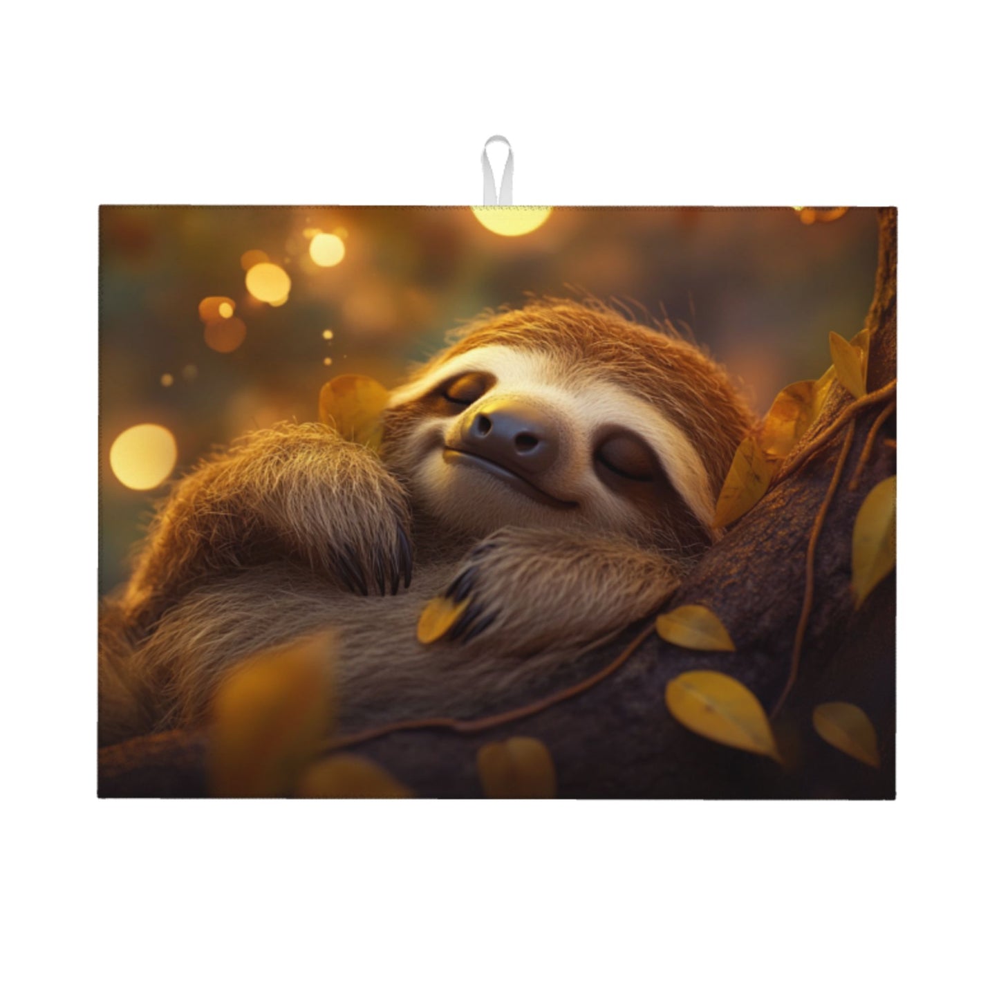 Cute Sloth Pattern Kitchen Drying Mat
