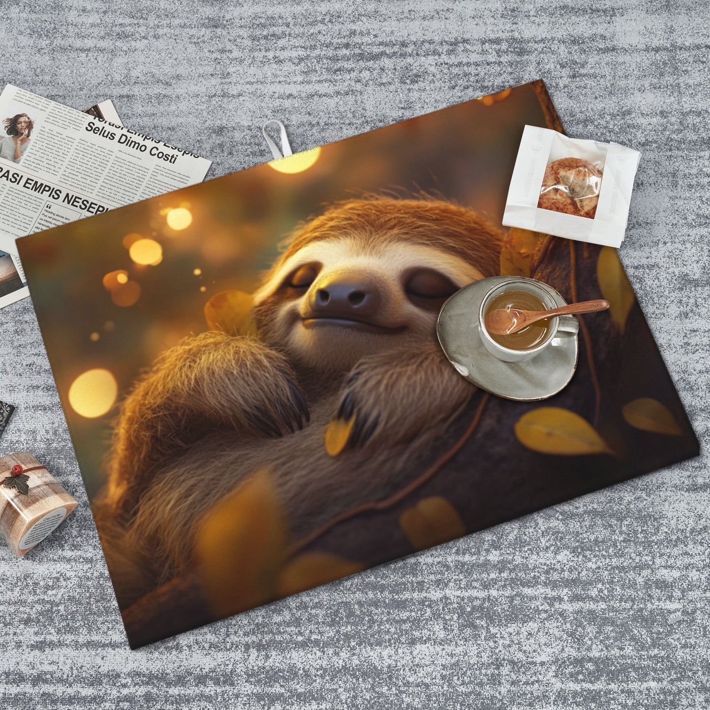 Cute Sloth Pattern Kitchen Drying Mat
